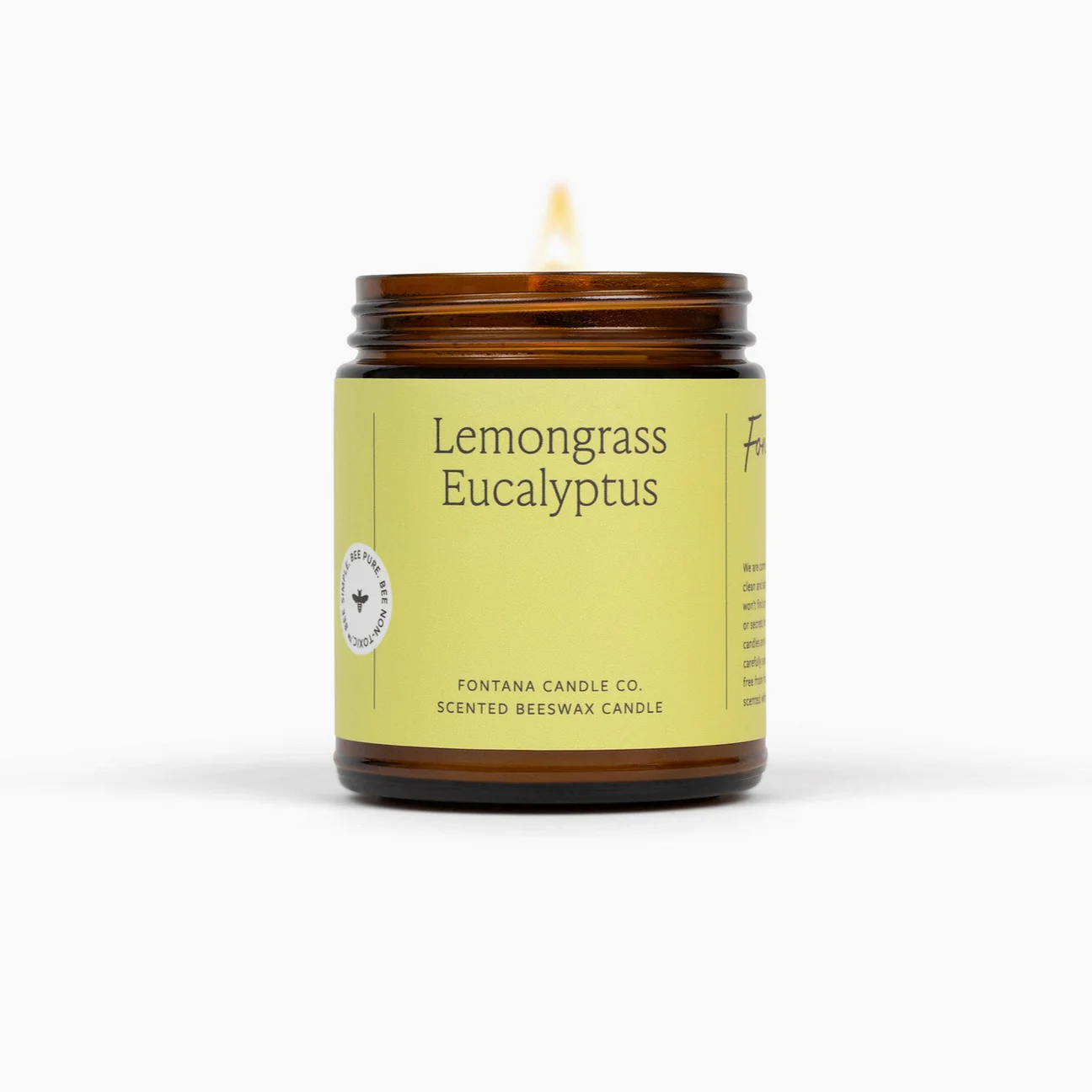 lemongrass eucalyptus scented candle