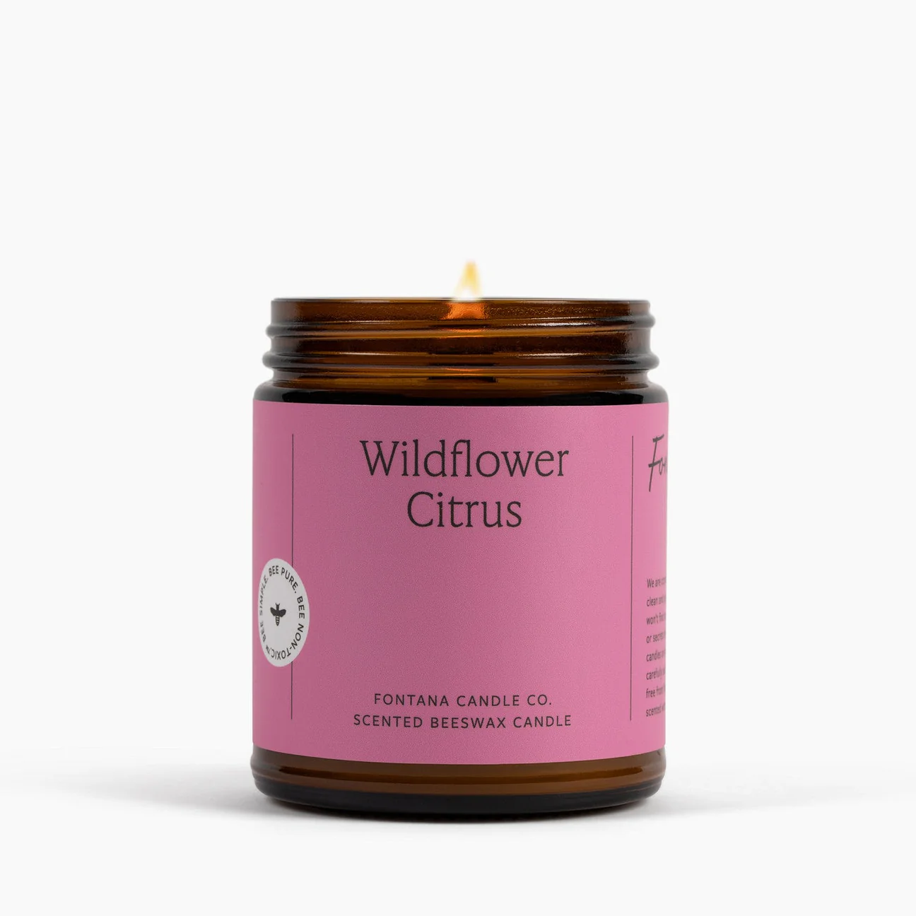wildflower citrus scented candle