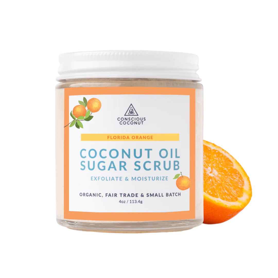 Orange scented sugar scrub