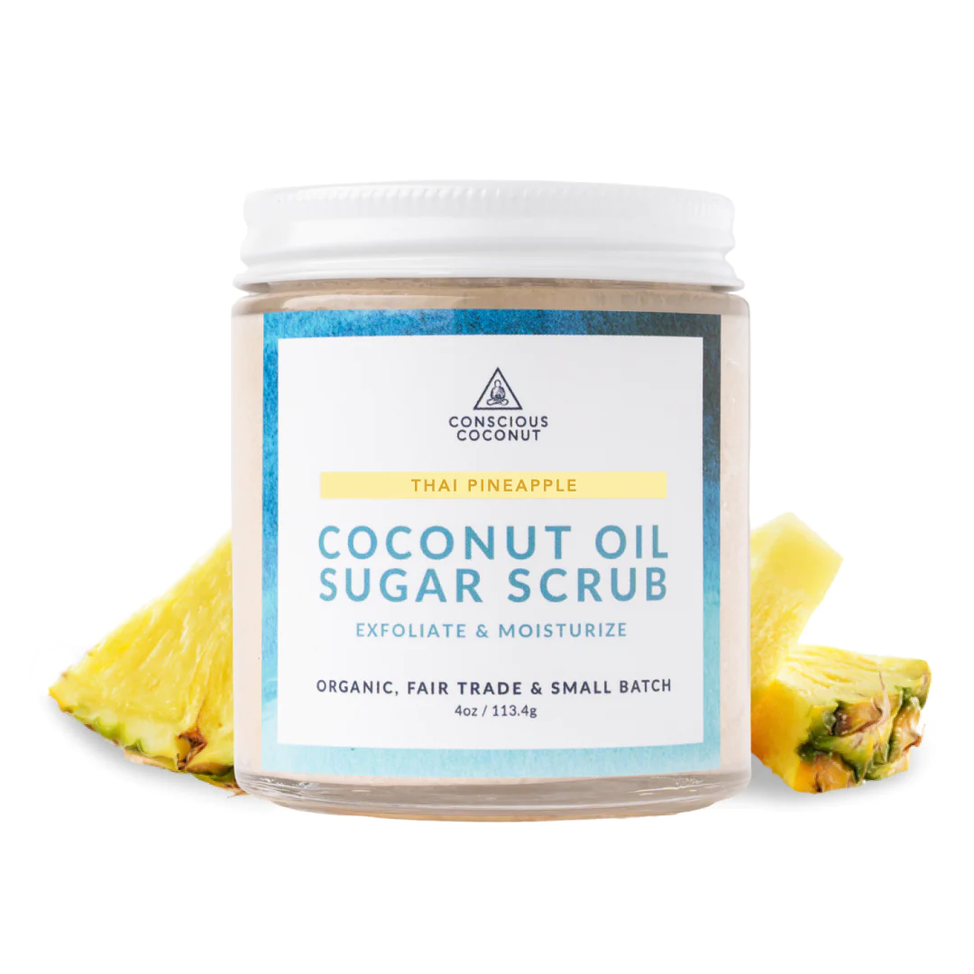 Pineapple scented sugar scrub
