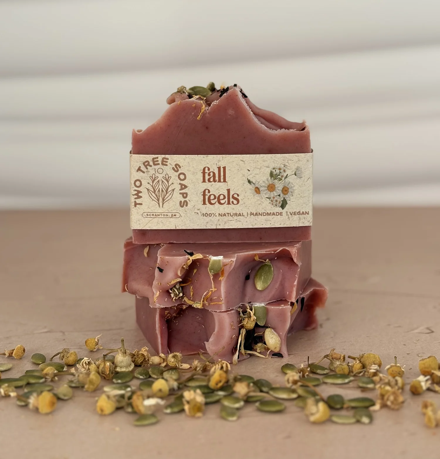 orange mingles and fresh-cut basil scented soap